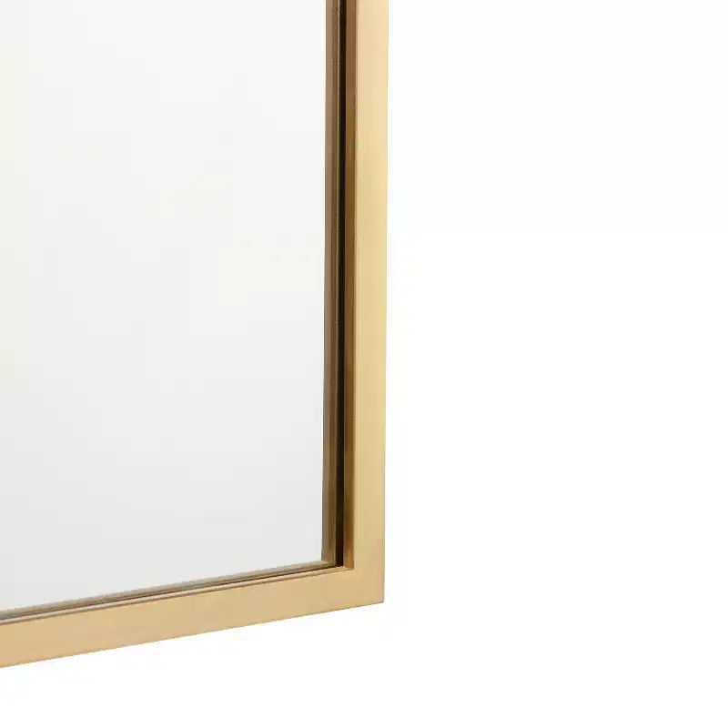 Miroir mural à cadre métallique arqué