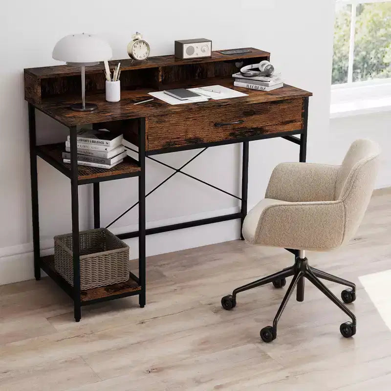 Bureau d'ordinateur avec tiroir
