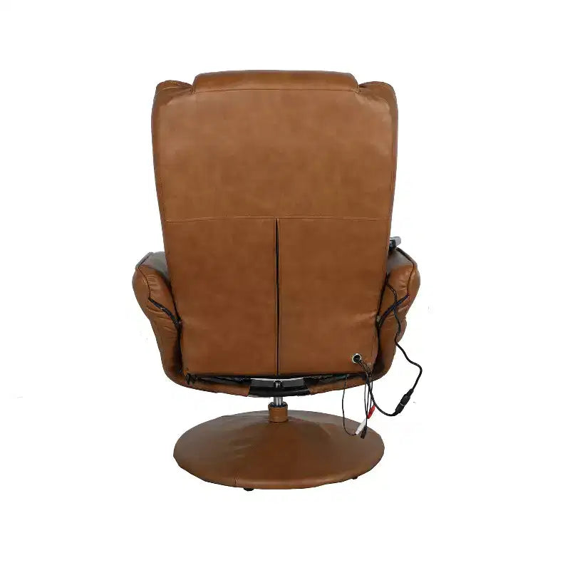 Fauteuil inclinable massant en peluche