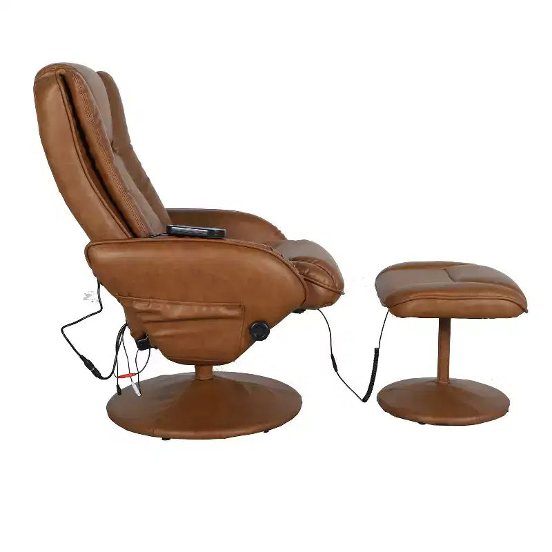 Fauteuil inclinable massant en peluche