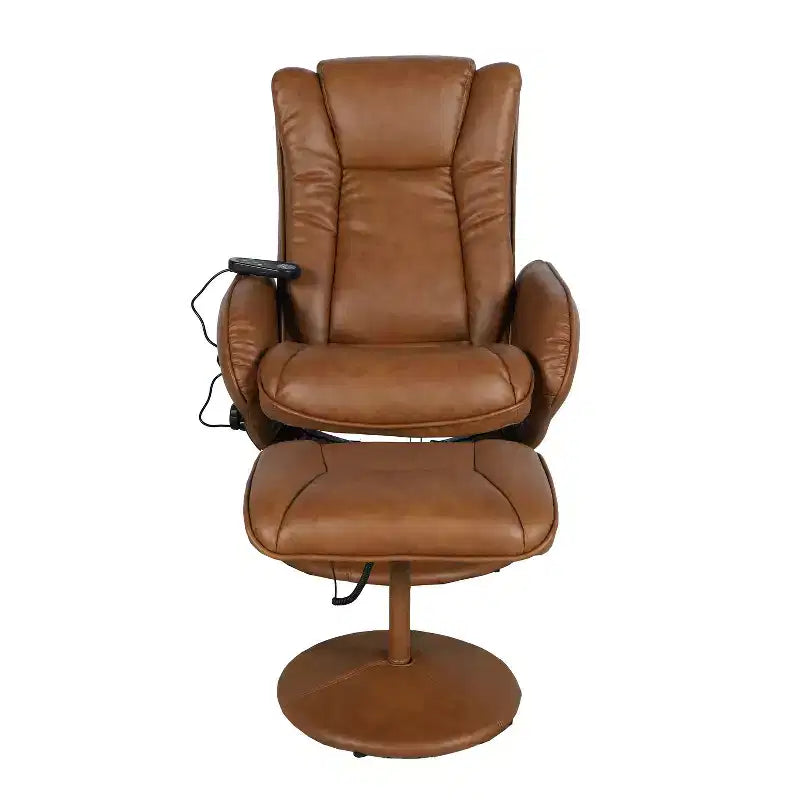 Fauteuil inclinable massant en peluche