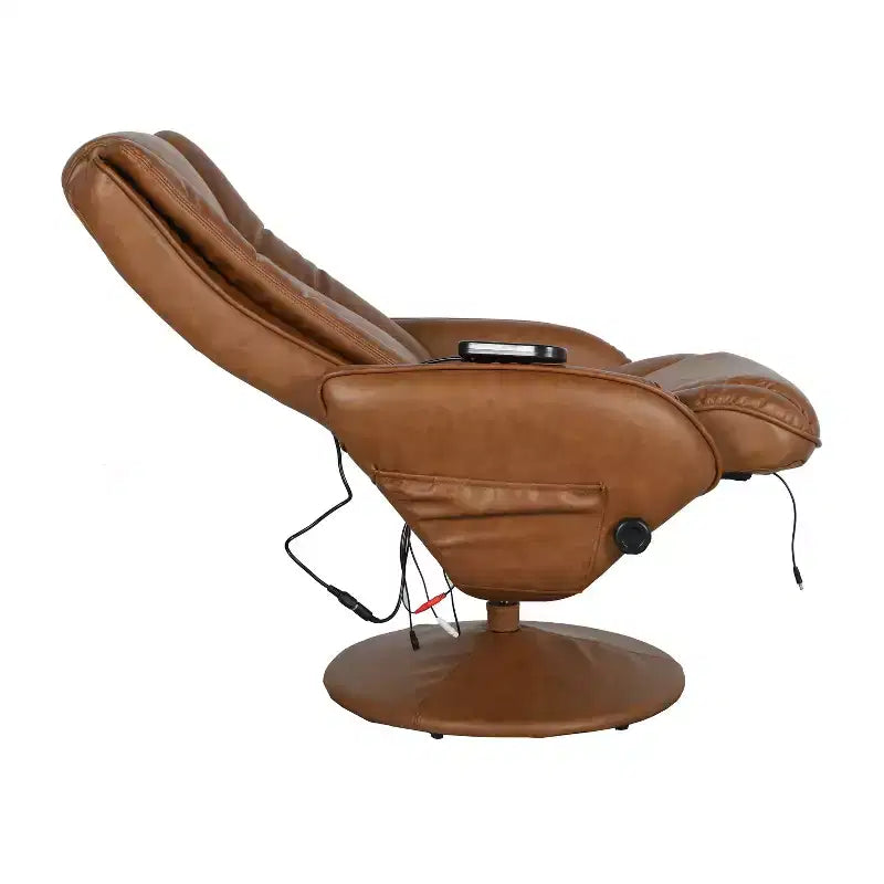 Fauteuil inclinable massant en peluche
