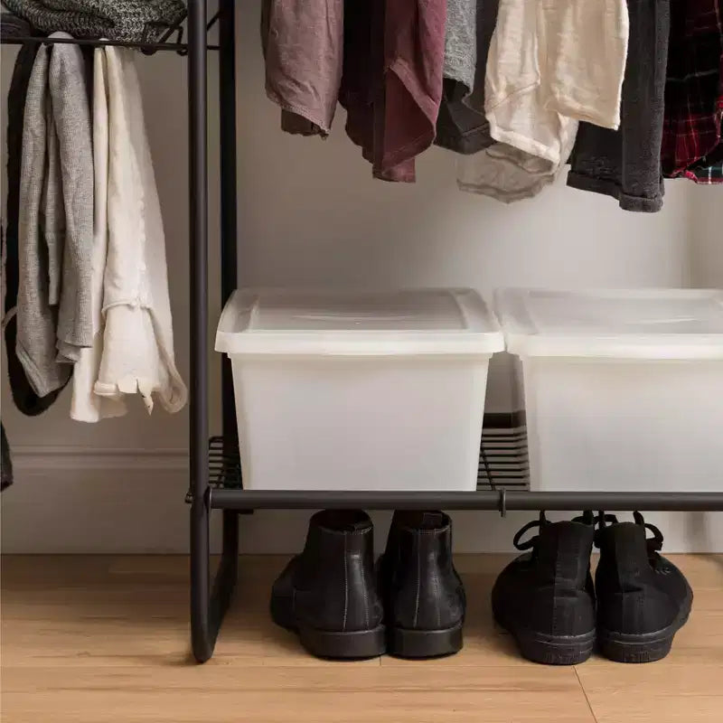 Portant à vêtements multifonctionnel en métal