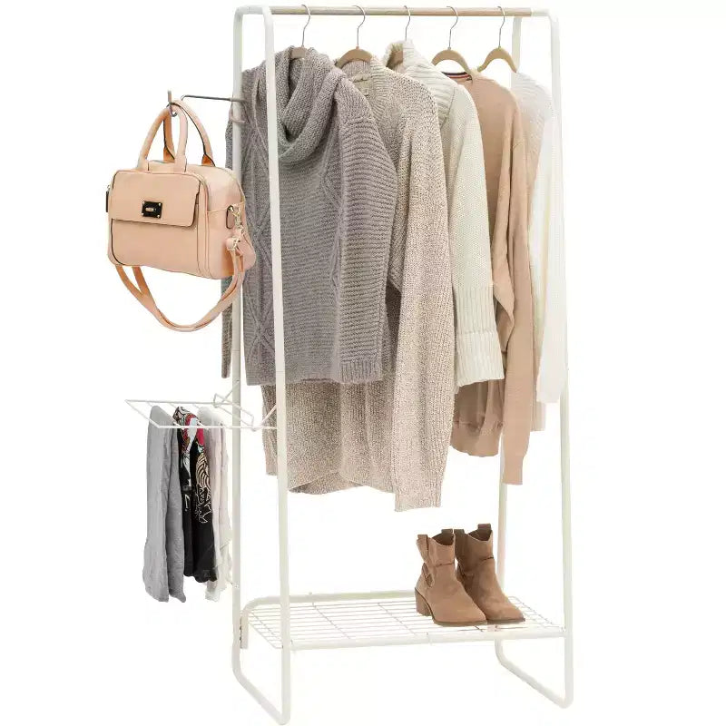 Portant à vêtements multifonctionnel en métal