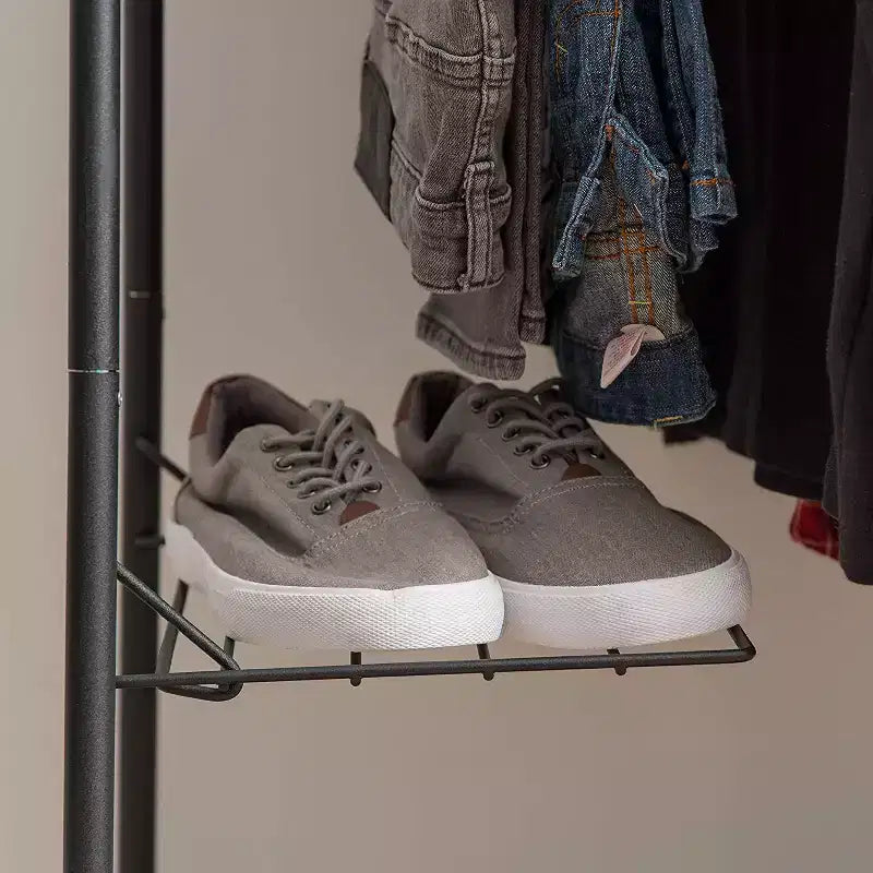 Portant à vêtements multifonctionnel en métal