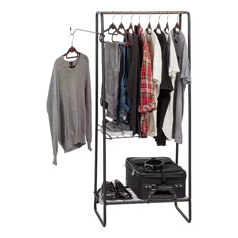 Portant à vêtements multifonctionnel en métal