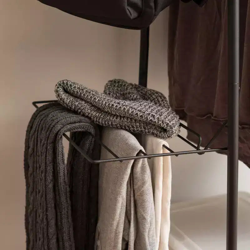 Portant à vêtements multifonctionnel en métal