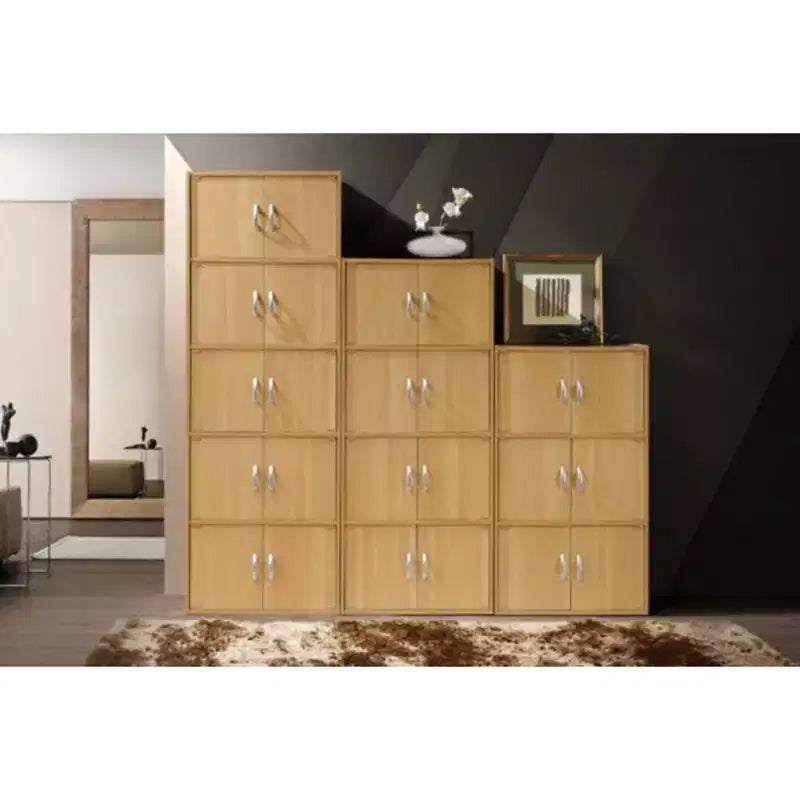 Armoire-bibliothèque de rangement à poser au sol