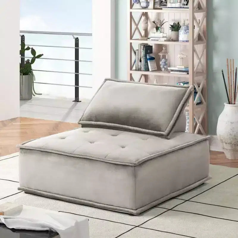 Fauteuil de salon en velours